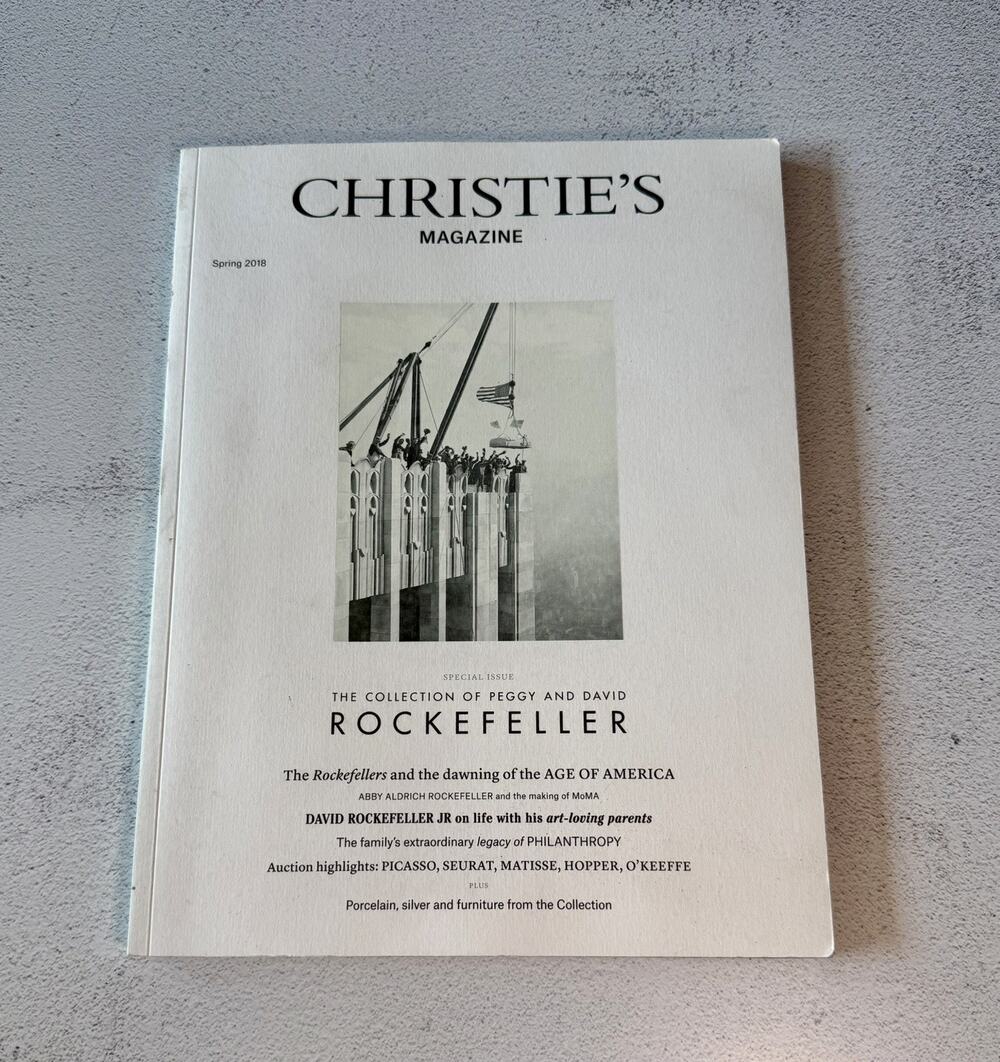 2018 Christie’s Magazine David Rockefeller Art Collection MoMA Furniture Silver